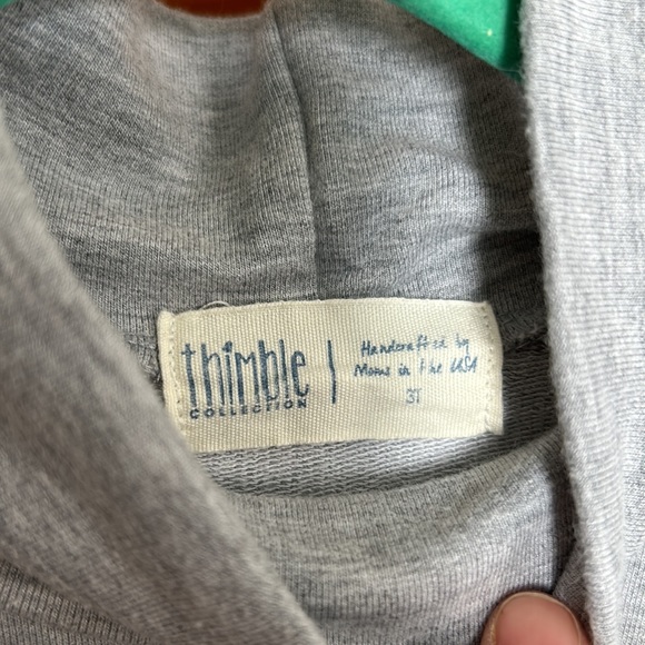 Thimble Funnel Sweatshirt Dress in Schoolhouse Plaid - Picture 5 of 6